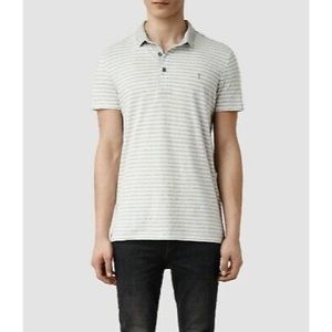ALLSAINTS Trigger Bramford Striped Polo